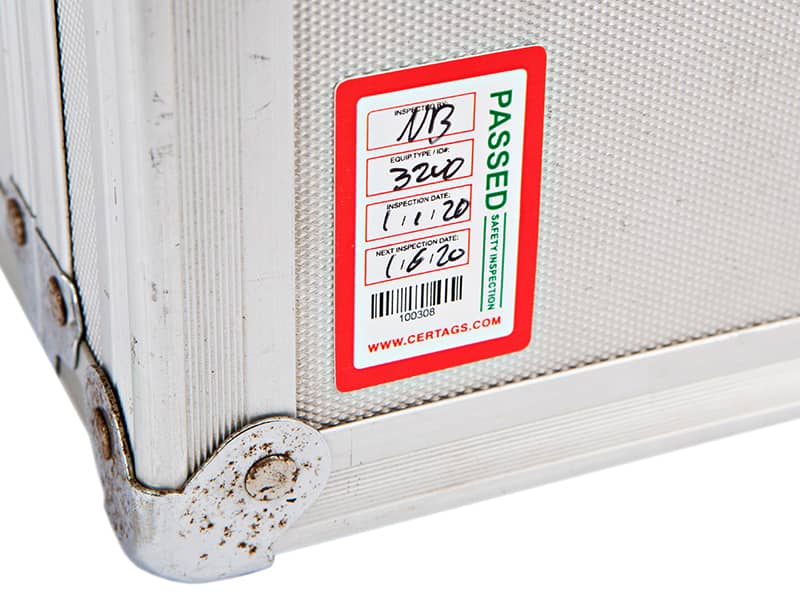 adhesive stickers identification tags and labels, inspection tags, inspection labels, video