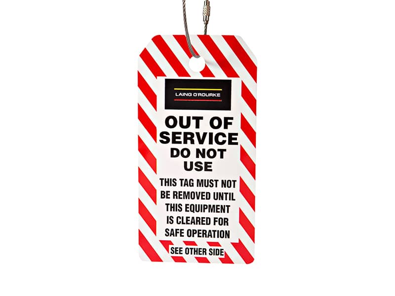 safety tags, do not use tags