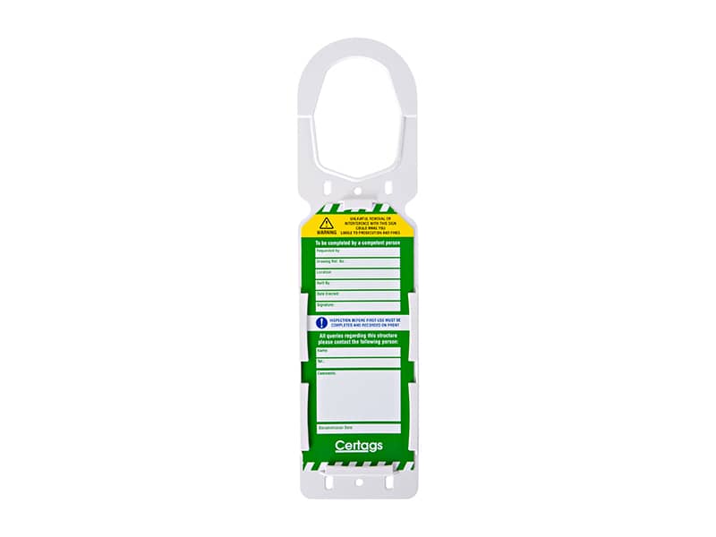 standard scafftag holder
