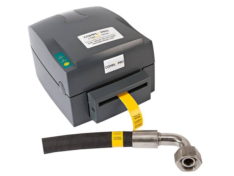 hose premium vinyl yellow with printer printer with yellow hose tag
