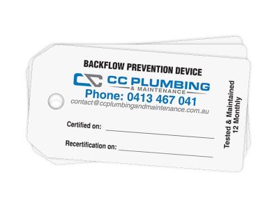 backflow prevention tags