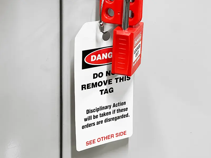 Industrial Inspection Tags for Failed Equipment